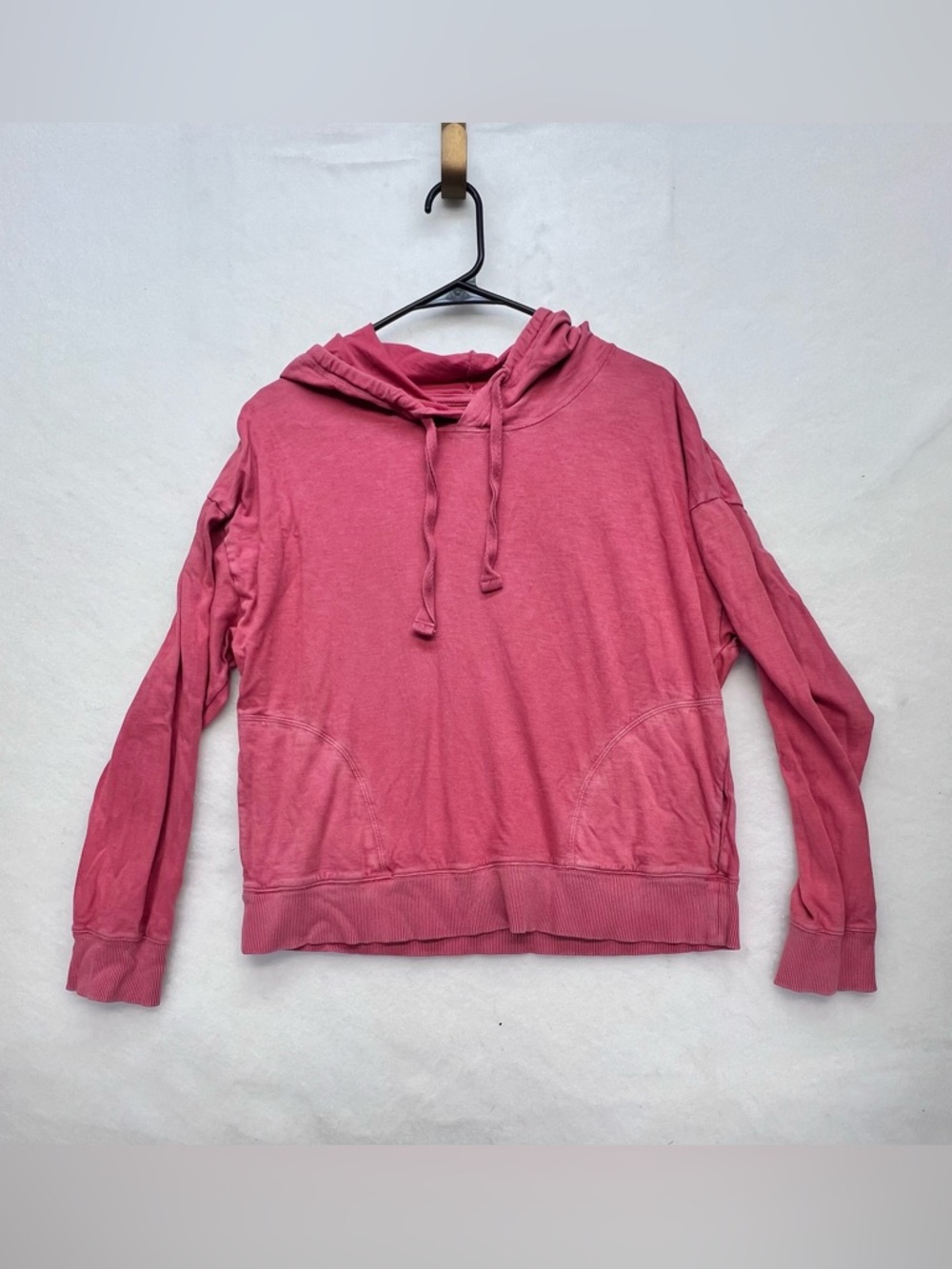Loft Lounge Pullover Cotton Hoodie Size M, Pink